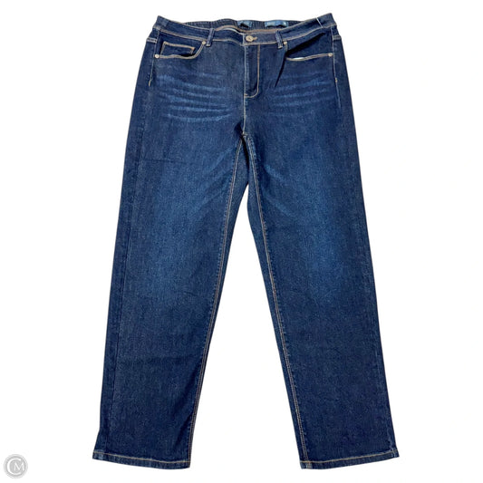 Jeans Straight By J. Jill In Blue Denim, Size: 16P