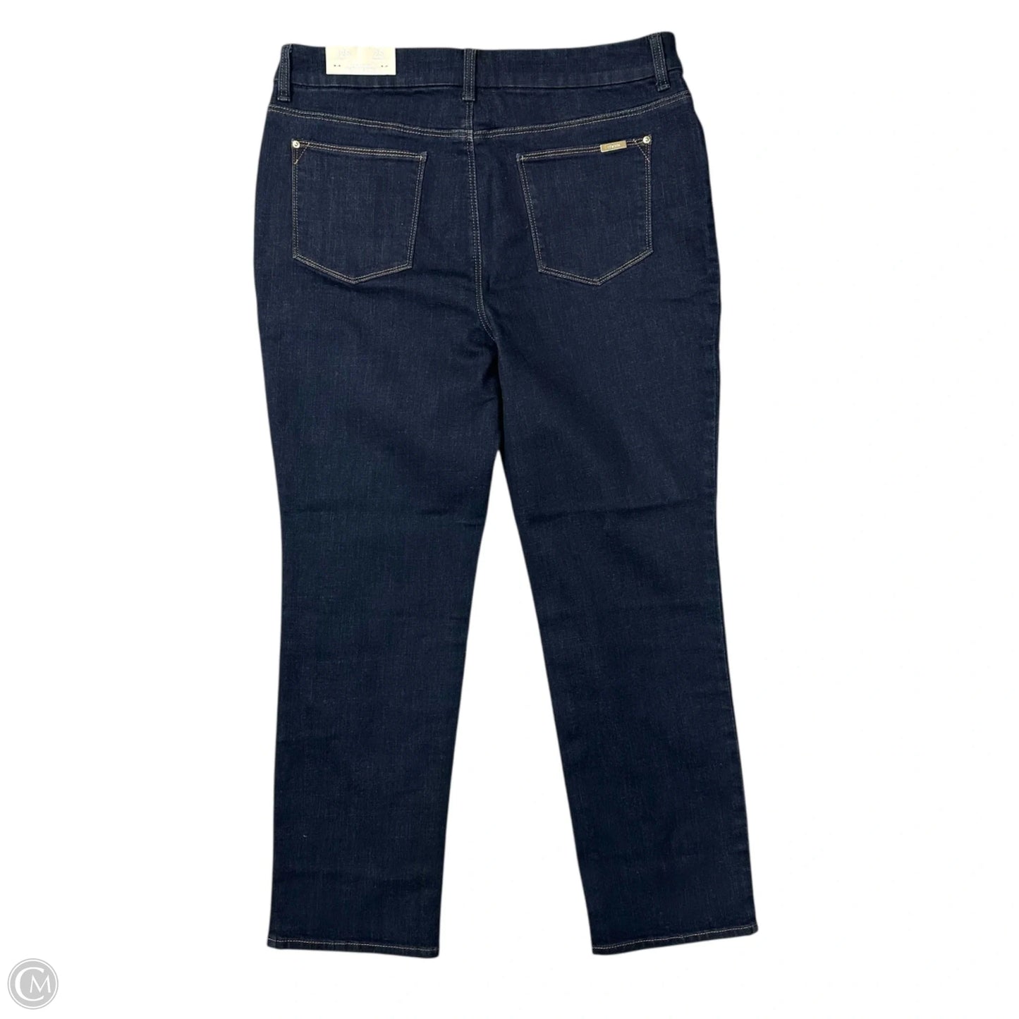 Jeans Straight By Chicos In Blue Denim, Size: 12p