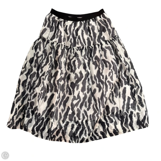 Skirt Midi By Maeve In Black & White, Size: M