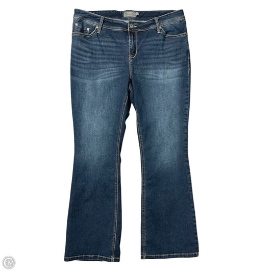 Jeans Boot Cut By Torrid In Blue Denim, Size: 18
