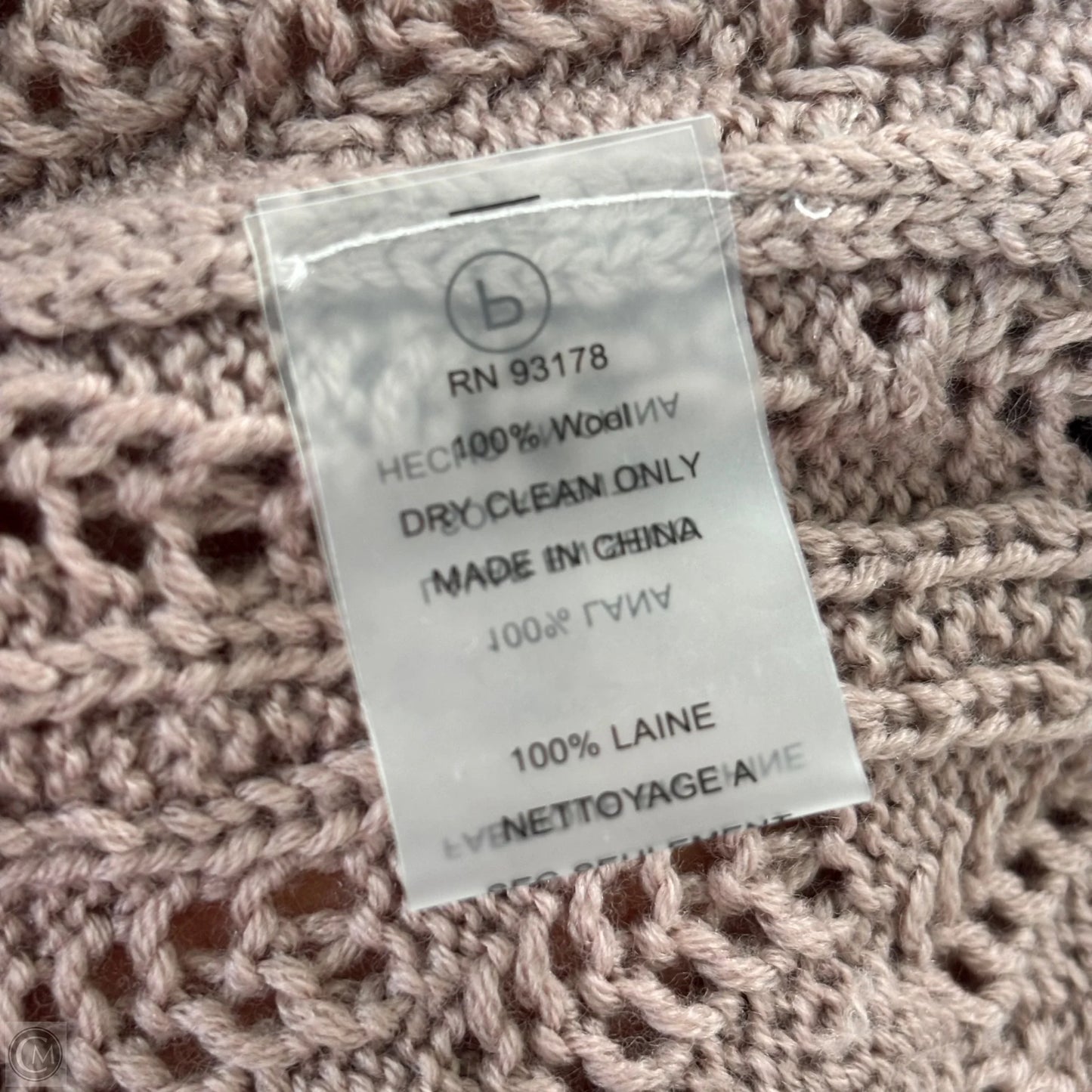 Sweater Short Sleeve By Elie Tahari In Purple, Size: L