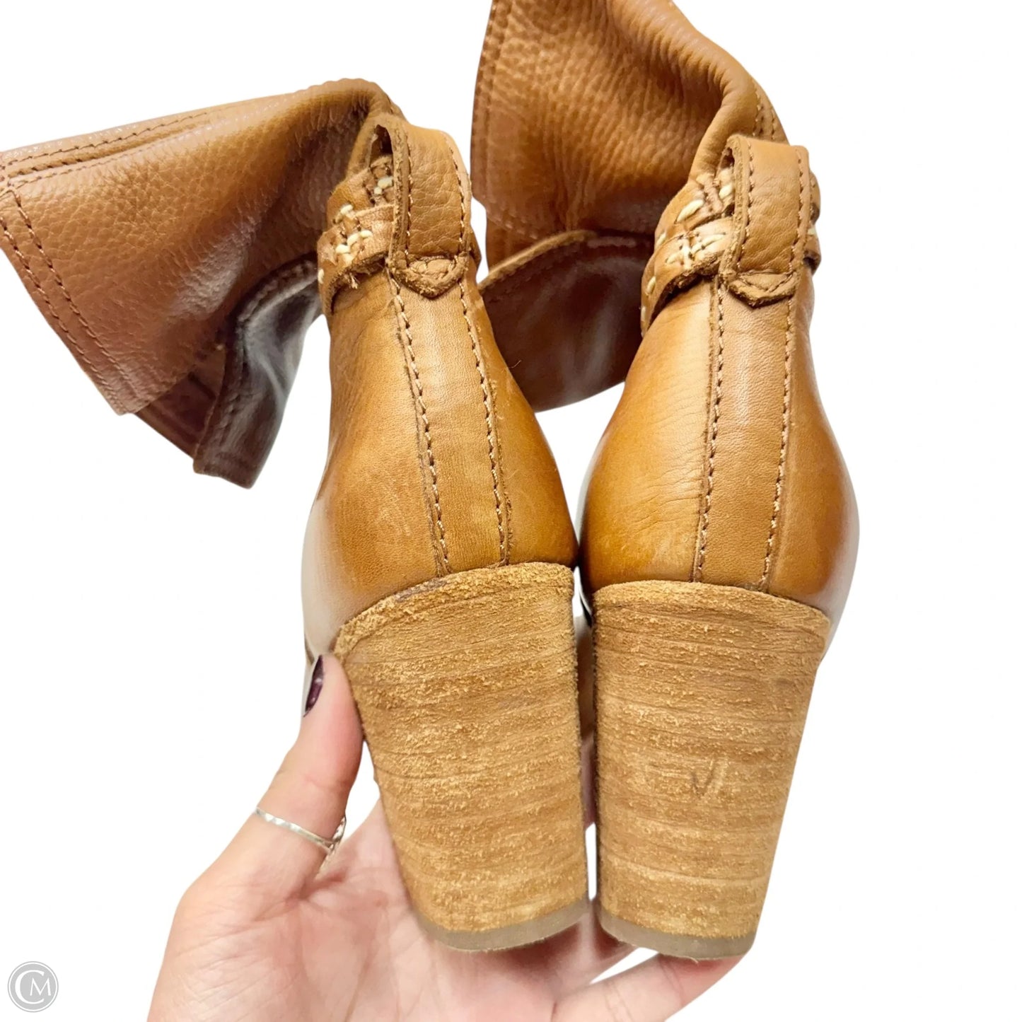 Boots Designer By Frye In Brown, Size: 9