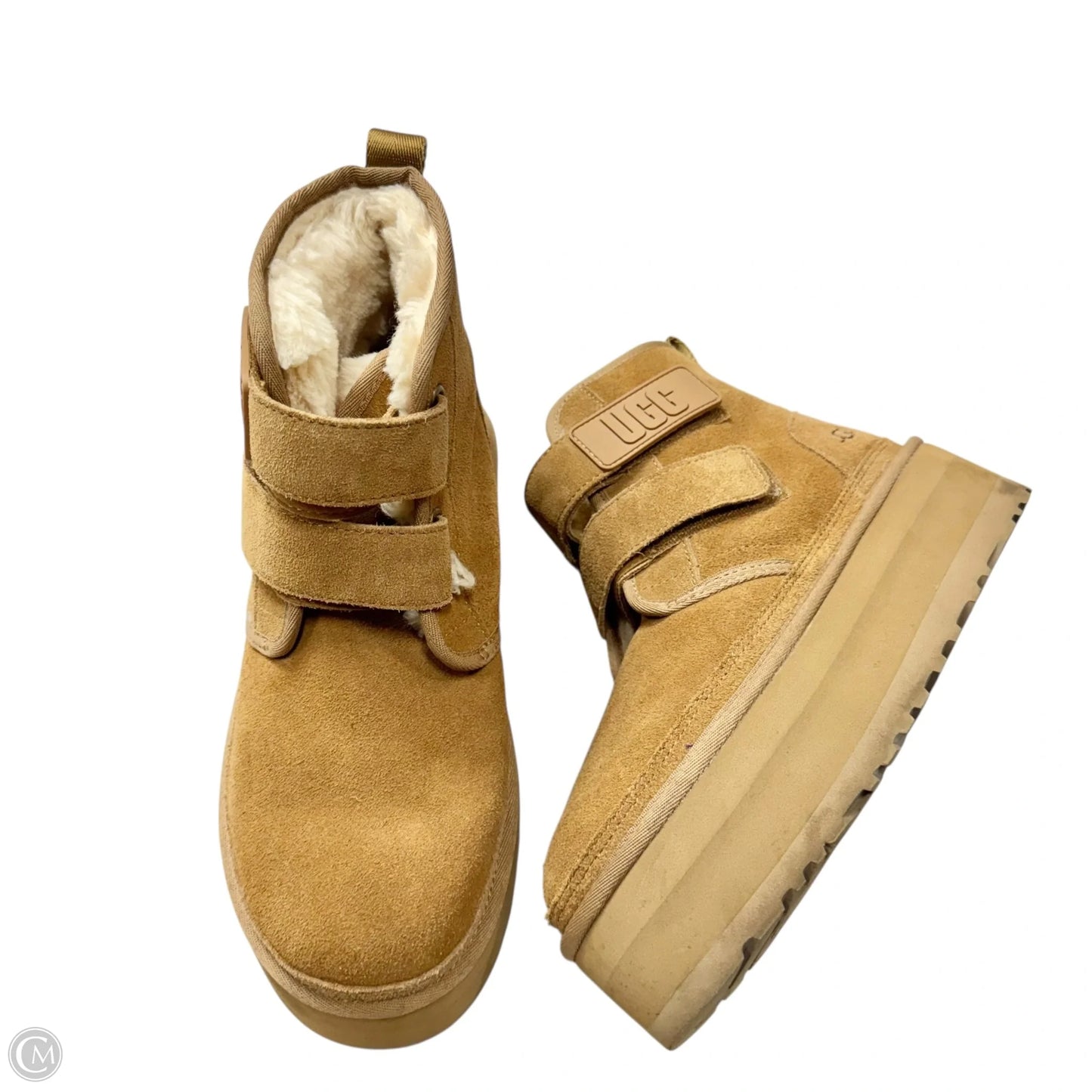 Boots Designer By Ugg In Brown, Size: 8