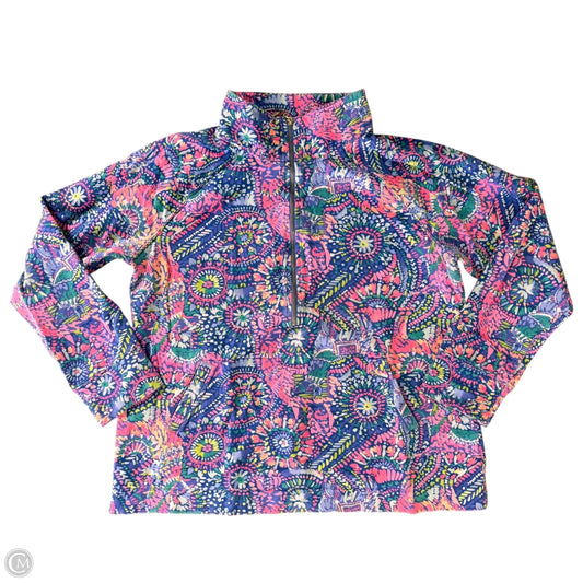 Sweatshirt Designer By Lilly Pulitzer In Blue & Pink, Size: Xl