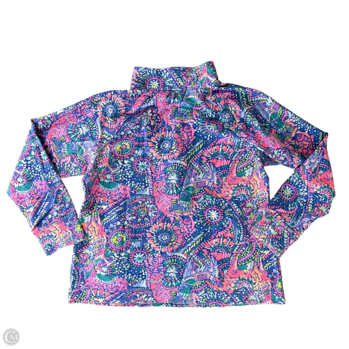 Sweatshirt Designer By Lilly Pulitzer In Blue & Pink, Size: Xl