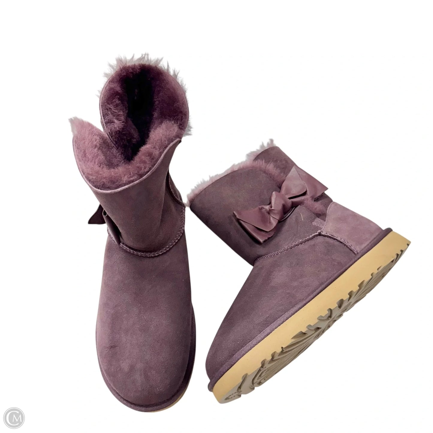Boots Designer By Ugg In Purple, Size: 9