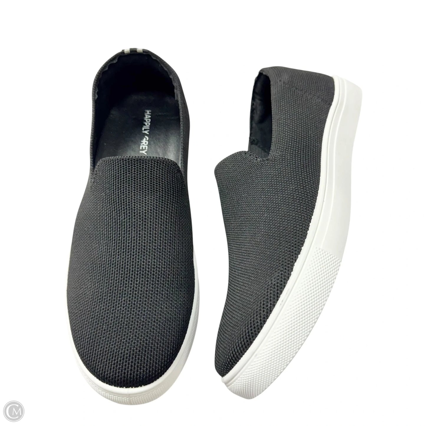 Shoes Sneakers By Happily Grey In Black & White, Size: 7.5