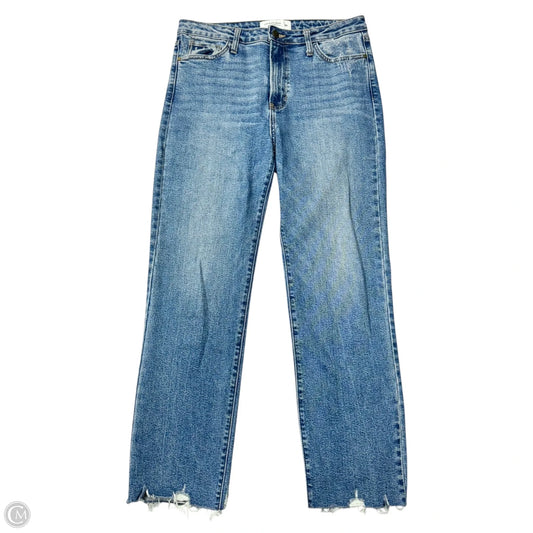 Jeans Straight By Just Black In Blue Denim, Size: 10