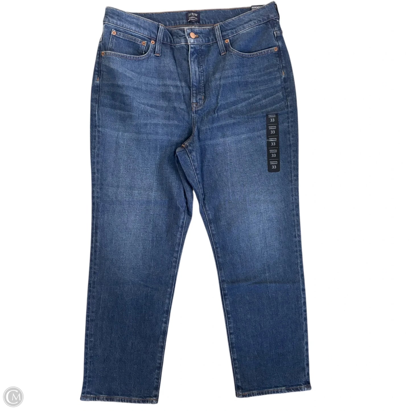 Jeans Straight By J. Crew In Blue Denim, Size: 16