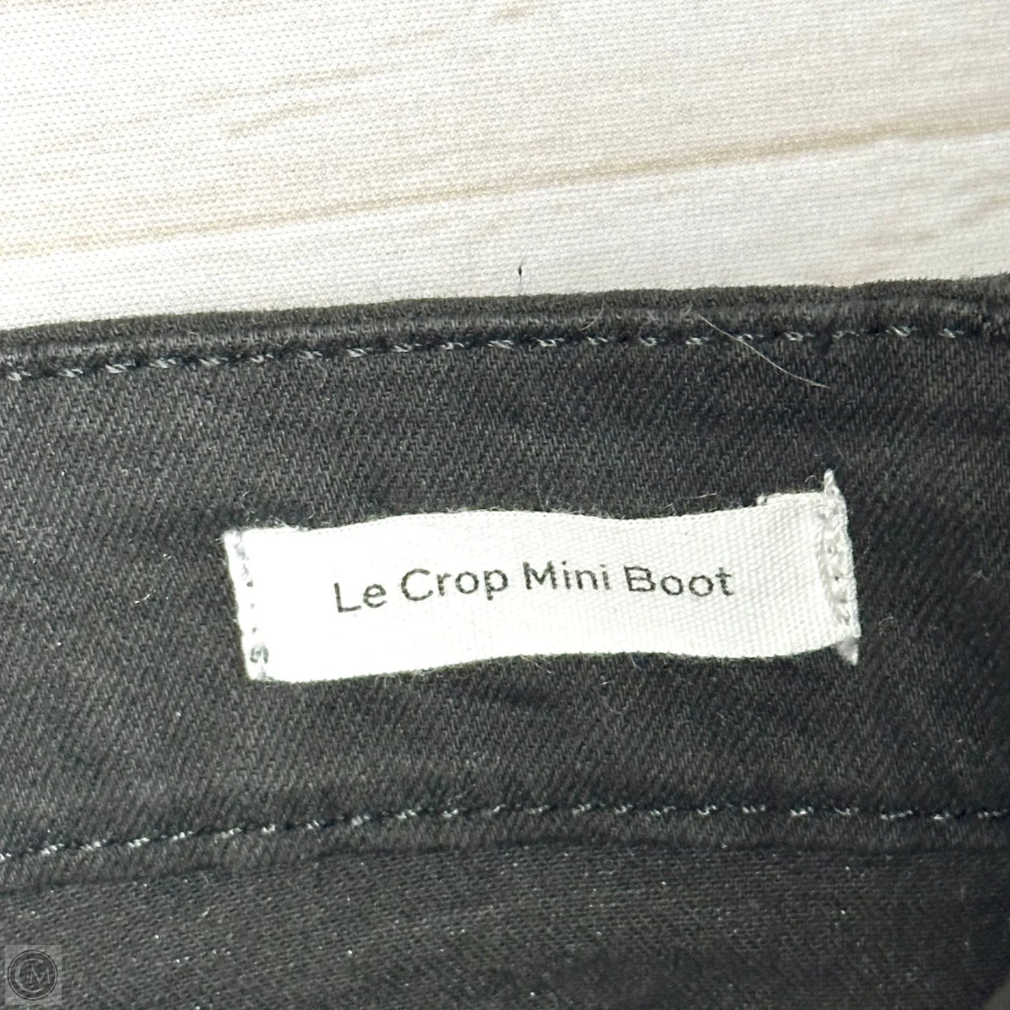 Jeans Boot Cut By Frame In Black Denim, Size: 0