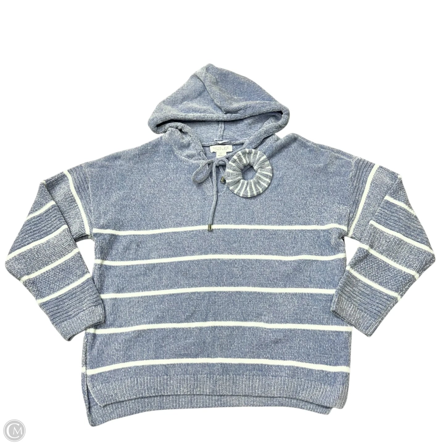 Sweater By Rachel Zoe In Blue & White, Size: L