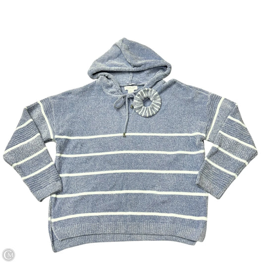 Sweater By Rachel Zoe In Blue & White, Size: L