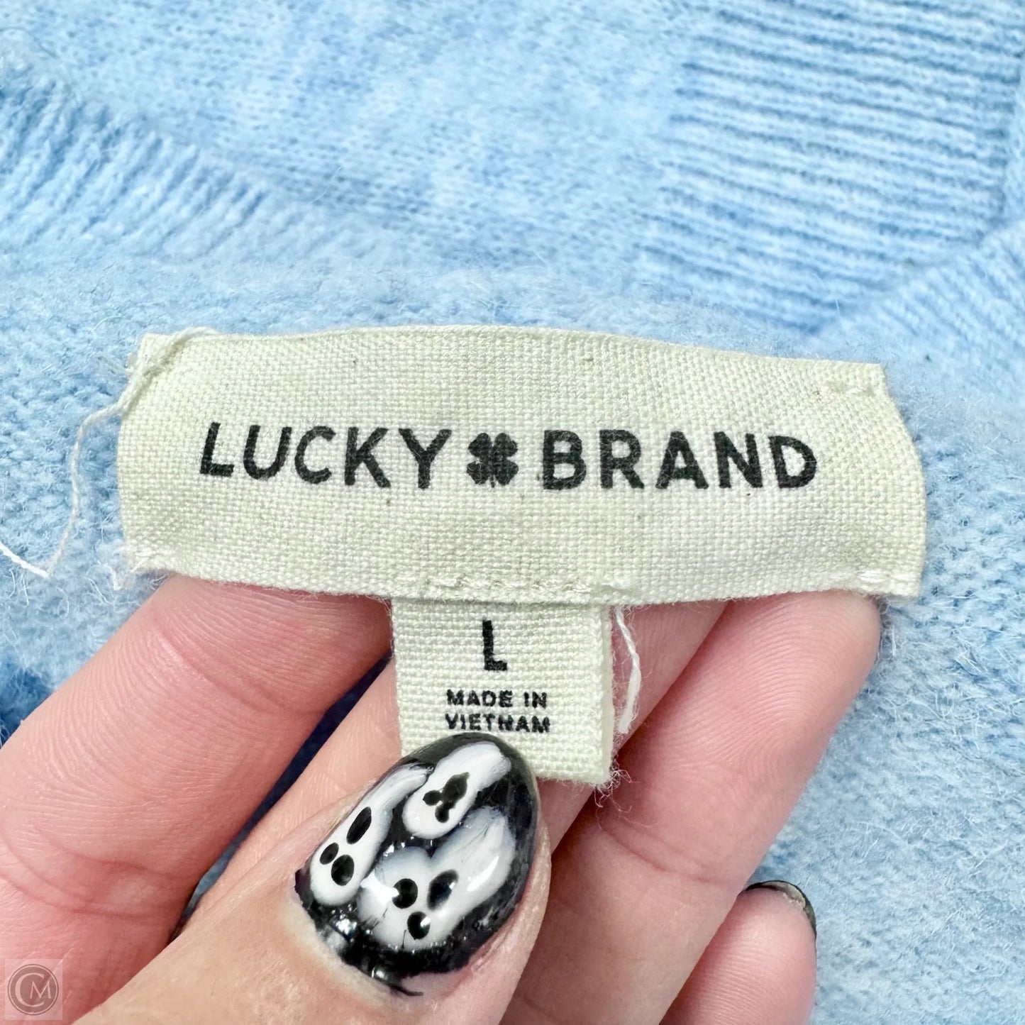 Sweater By Lucky Brand In Blue, Size: L