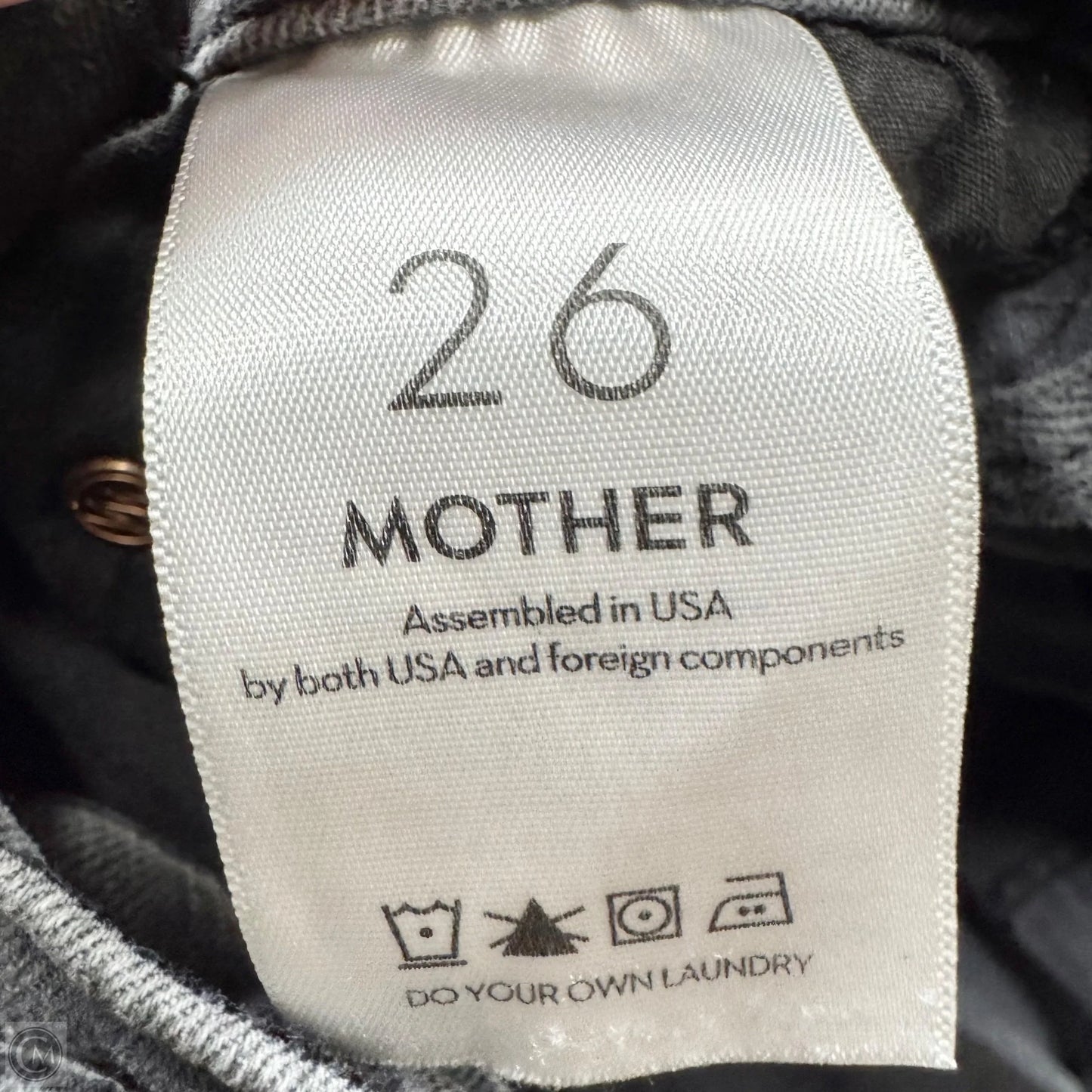 Jeans Cropped By Mother In Grey Denim, Size: 2