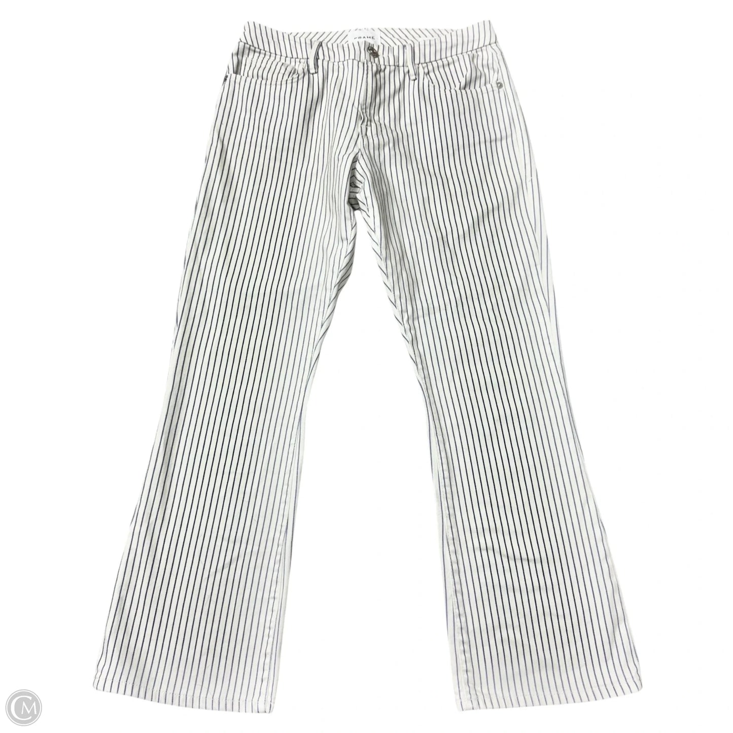 Jeans Boot Cut By Frame In Striped Pattern, Size: 2