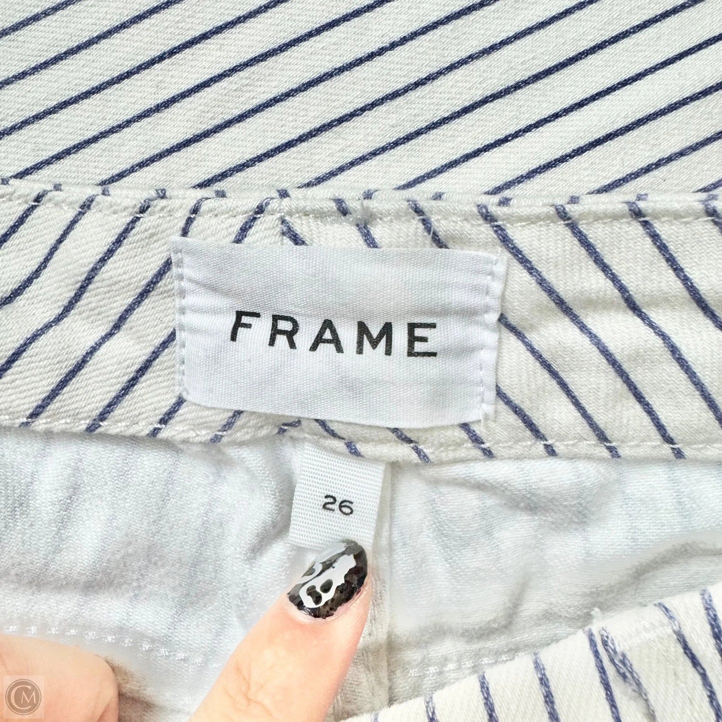 Jeans Boot Cut By Frame In Striped Pattern, Size: 2