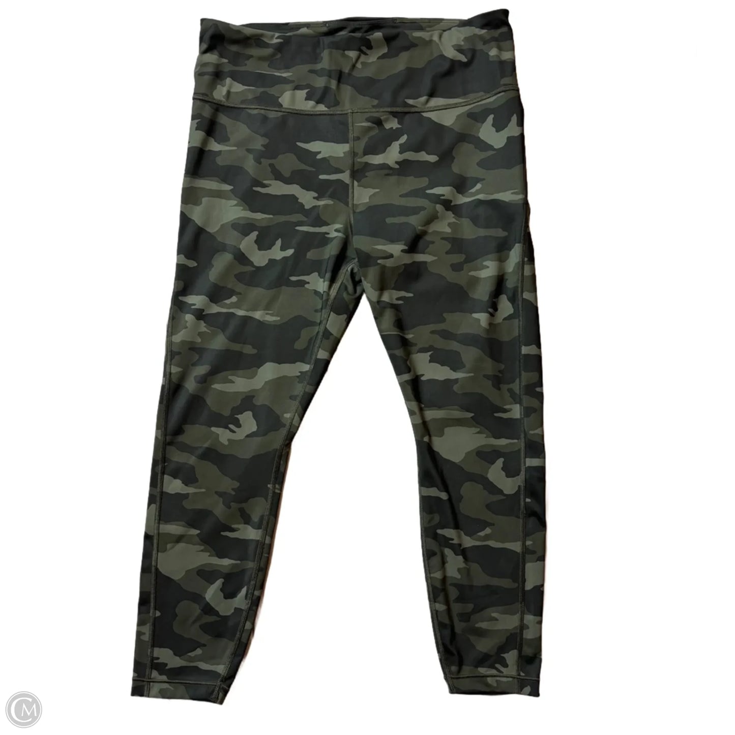 Athletic Leggings By Athleta In Camouflage Print, Size: L