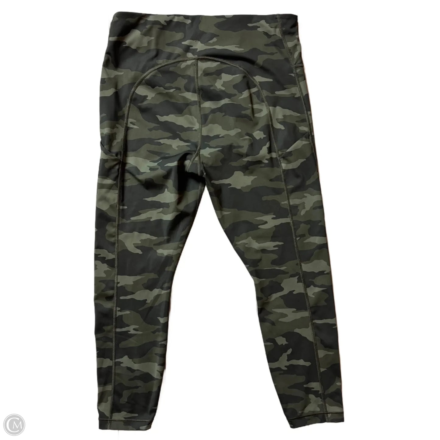 Athletic Leggings By Athleta In Camouflage Print, Size: L