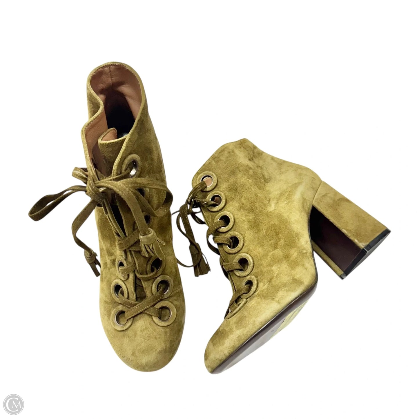 Boots Ankle Heels By Laurence Dacade In Green, Size: 8.5