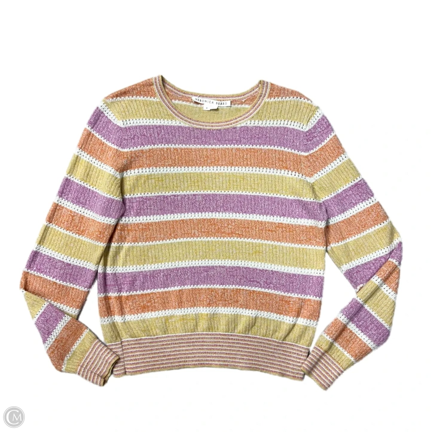 Top Long Sleeve By Veronica Beard In Orange & Purple, Size: M