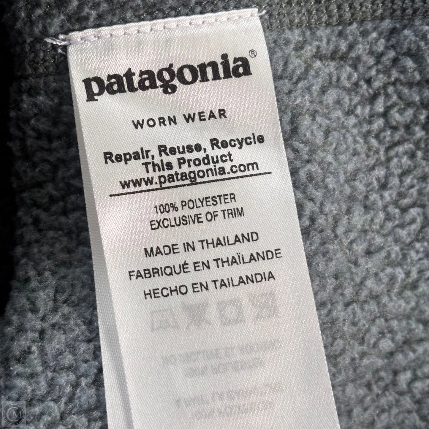 Jacket Fleece By Patagonia In Green, Size: M