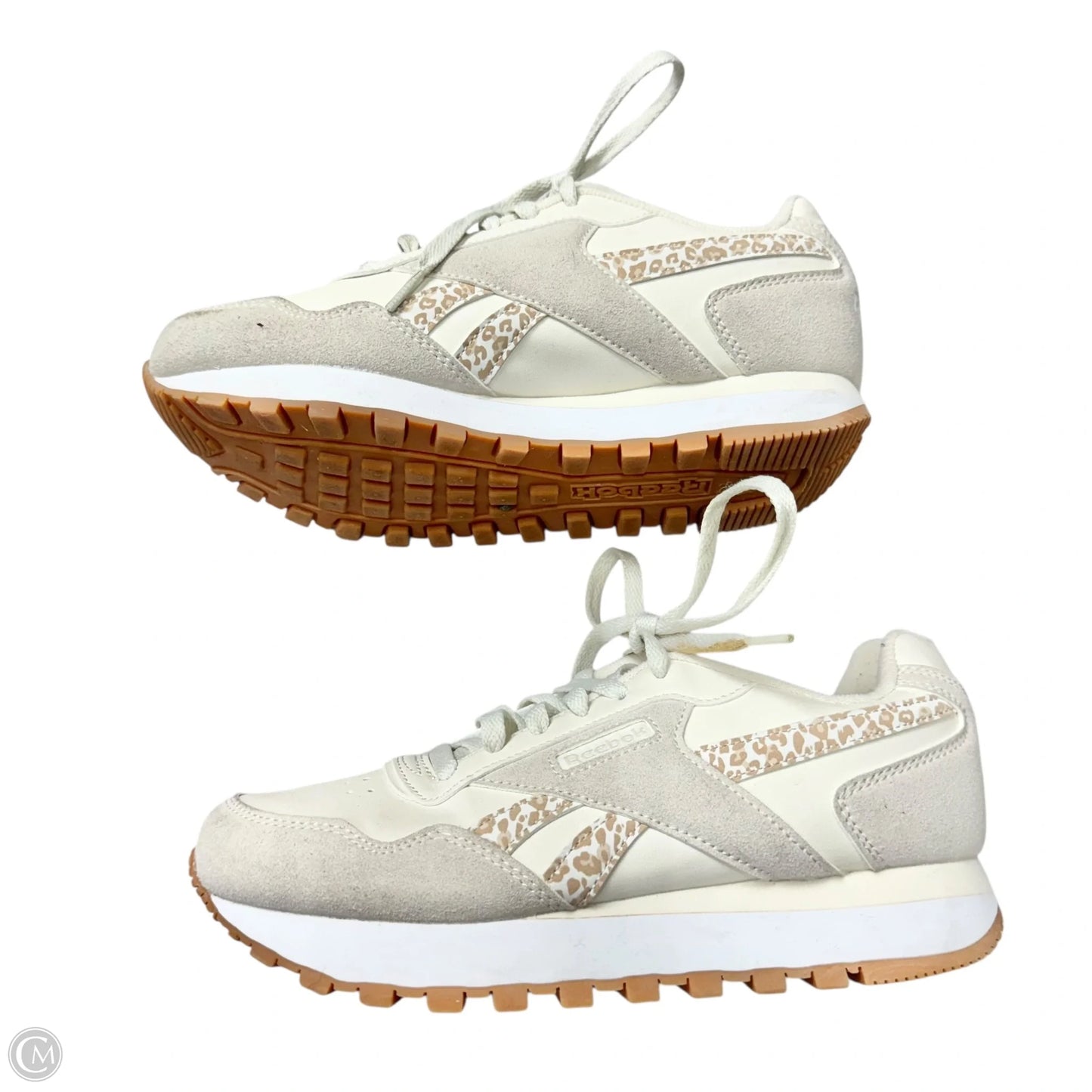 Shoes Sneakers By Reebok In Cream & Tan, Size: 7.5