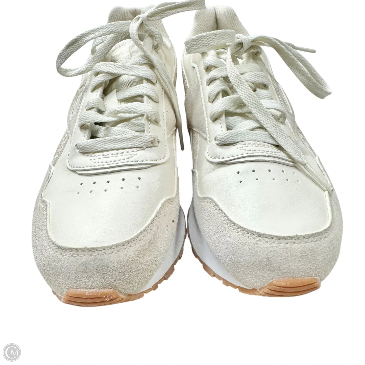 Shoes Sneakers By Reebok In Cream & Tan, Size: 7.5