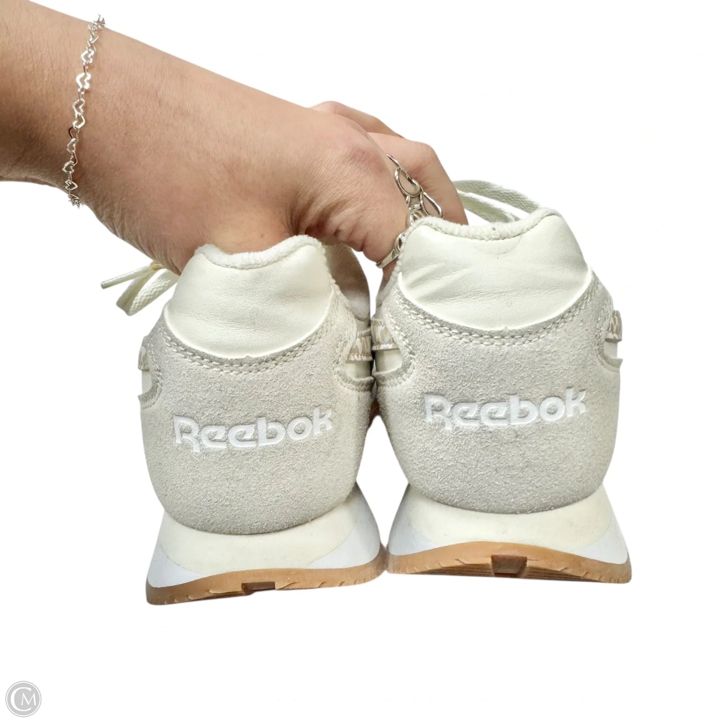 Shoes Sneakers By Reebok In Cream & Tan, Size: 7.5