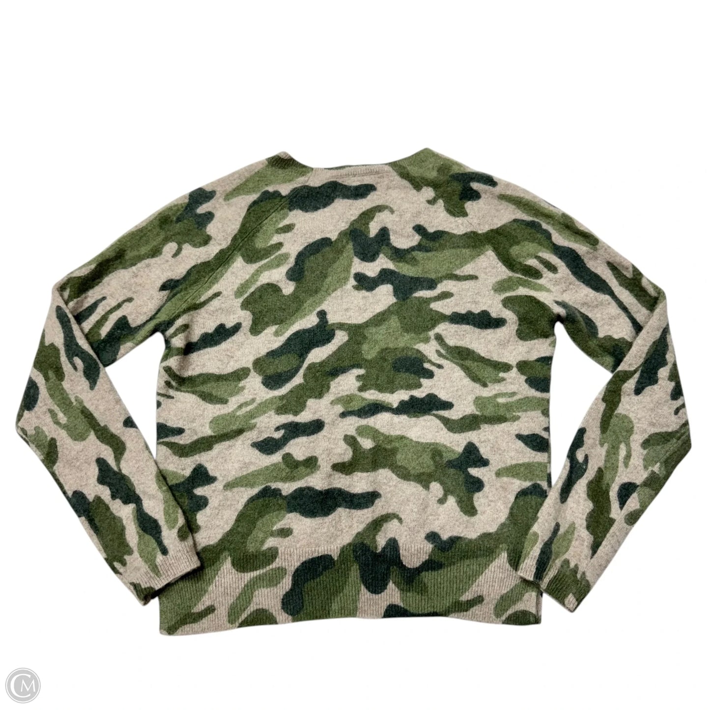 Sweater Cashmere By Magaschoni In Camouflage Print, Size: S