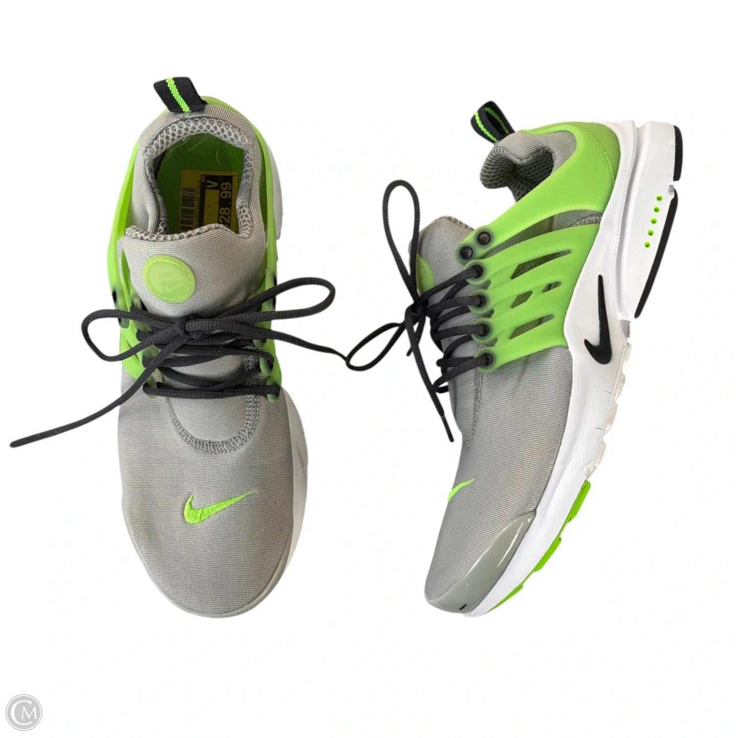 Shoes Athletic By Nike In Green & Grey, Size: 9