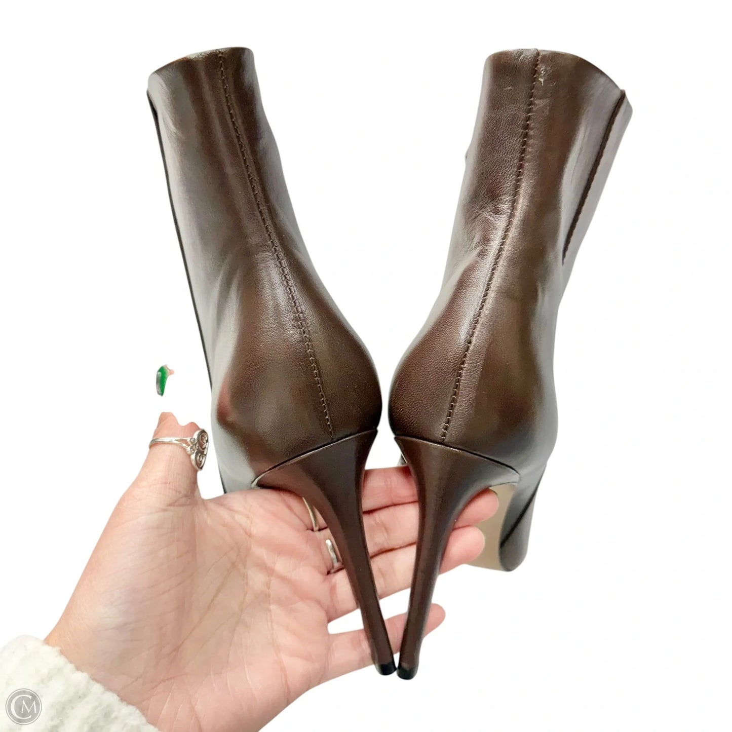 Boots Ankle Heels By Schutz In Brown, Size: 10