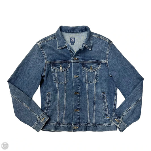 Jacket Denim By Gap In Blue, Size: M