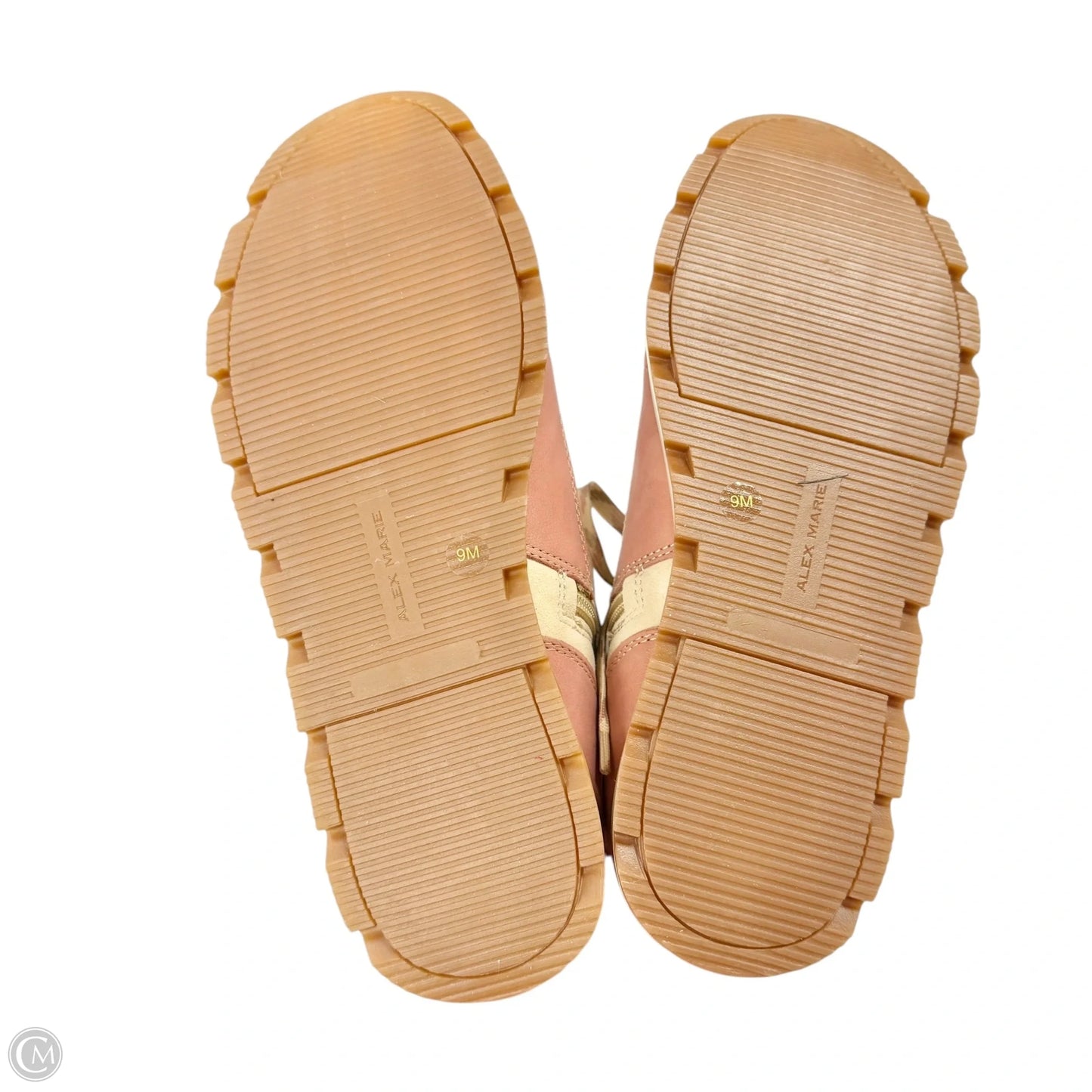 Boots Ankle Flats By Alex Marie In Pink & Tan, Size: 9