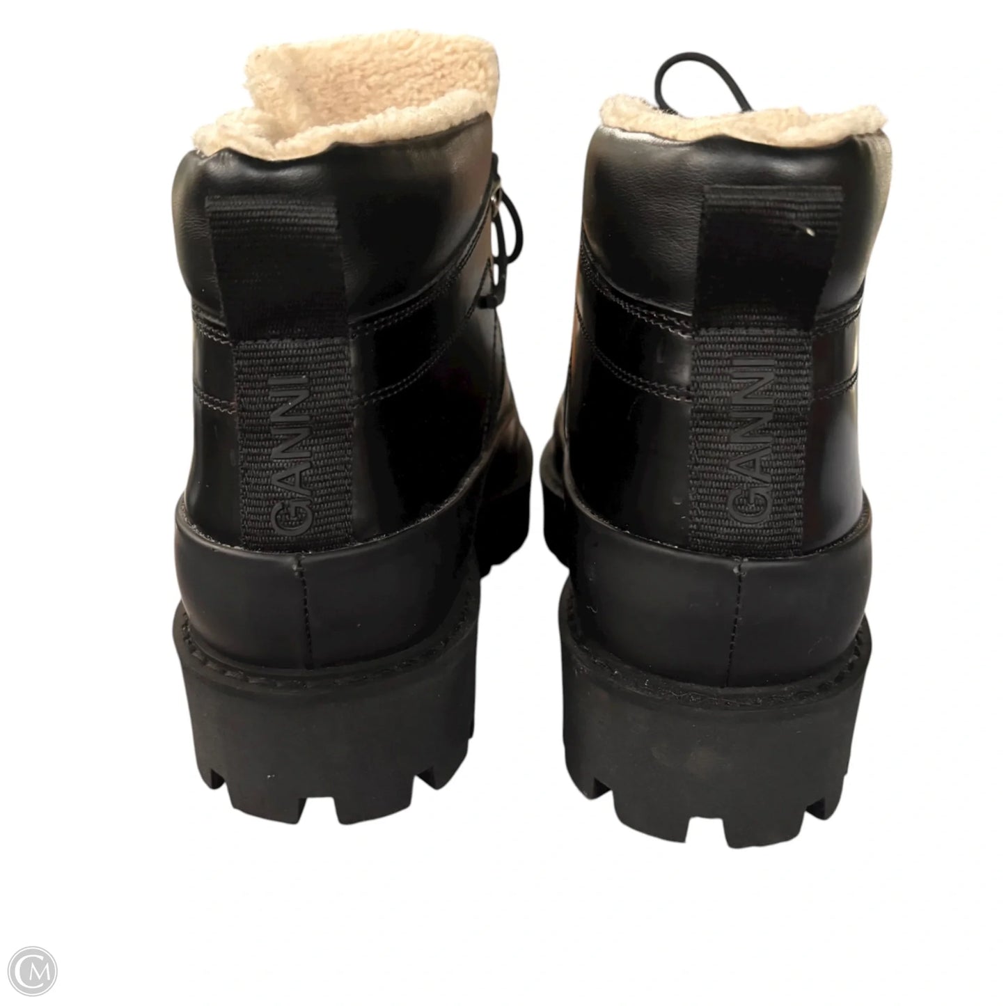 Boots Ankle Flats By Ganni In Black, Size: 10.5