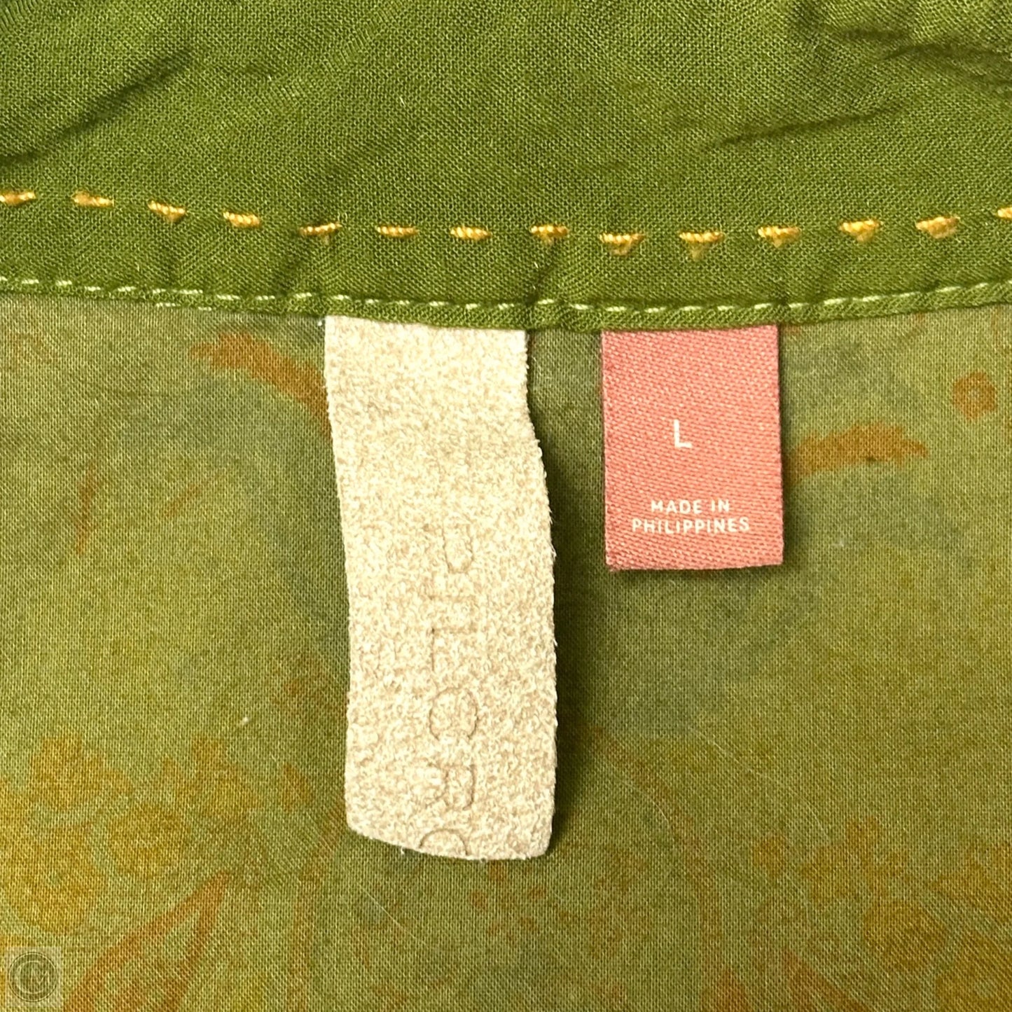 Top Long Sleeve By Pilcro In Green, Size: L