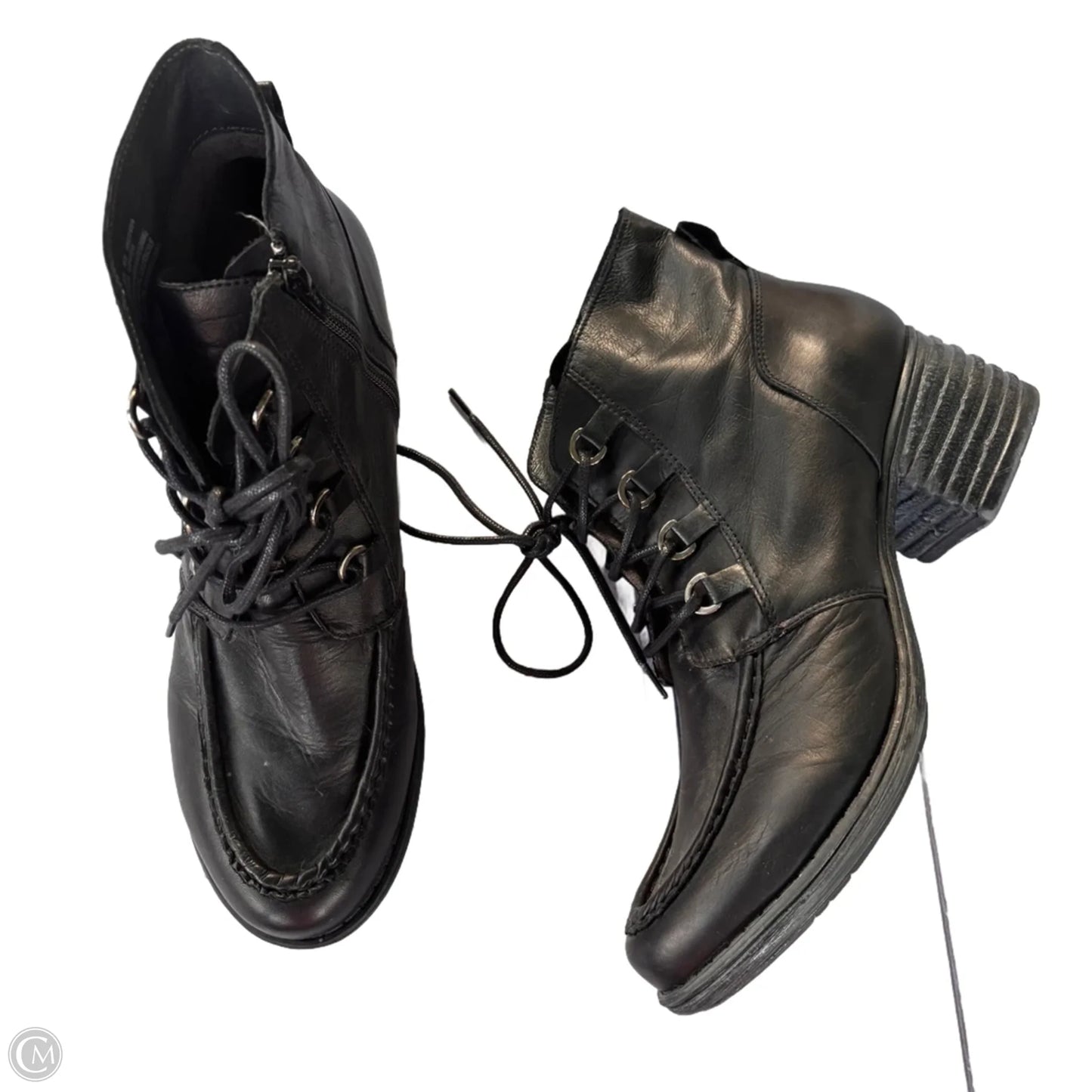 Boots Ankle Heels By Miz Mooz In Black, Size: 11.5