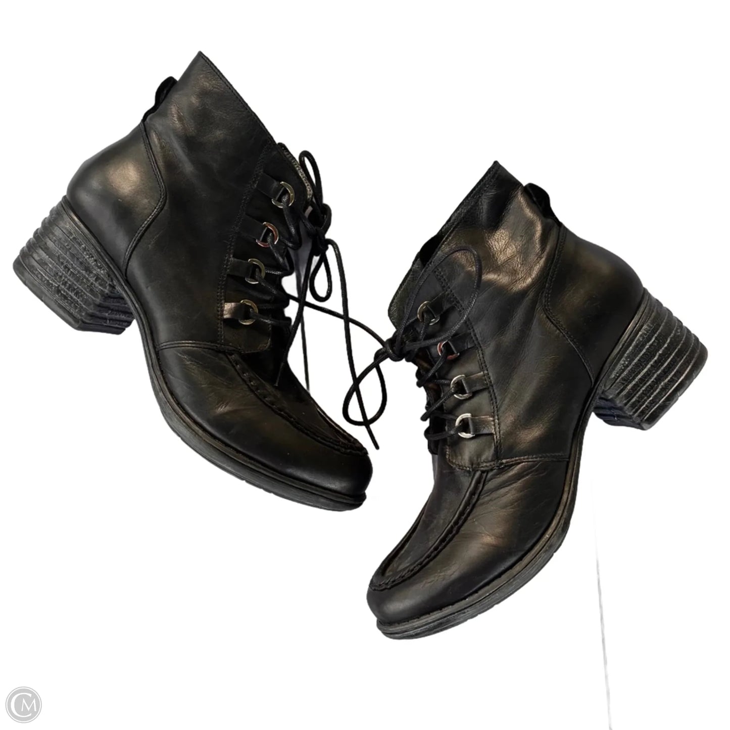 Boots Ankle Heels By Miz Mooz In Black, Size: 11.5