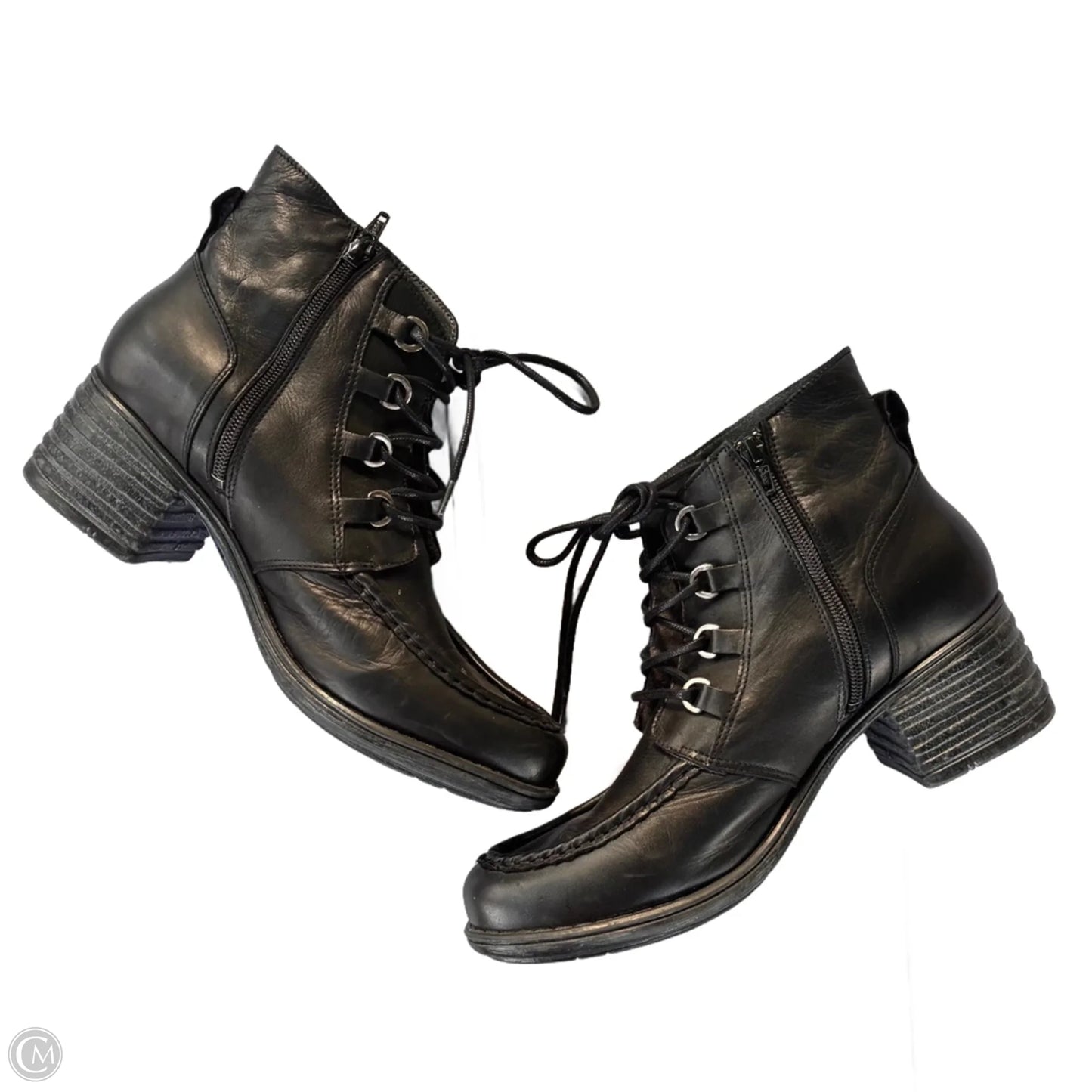 Boots Ankle Heels By Miz Mooz In Black, Size: 11.5