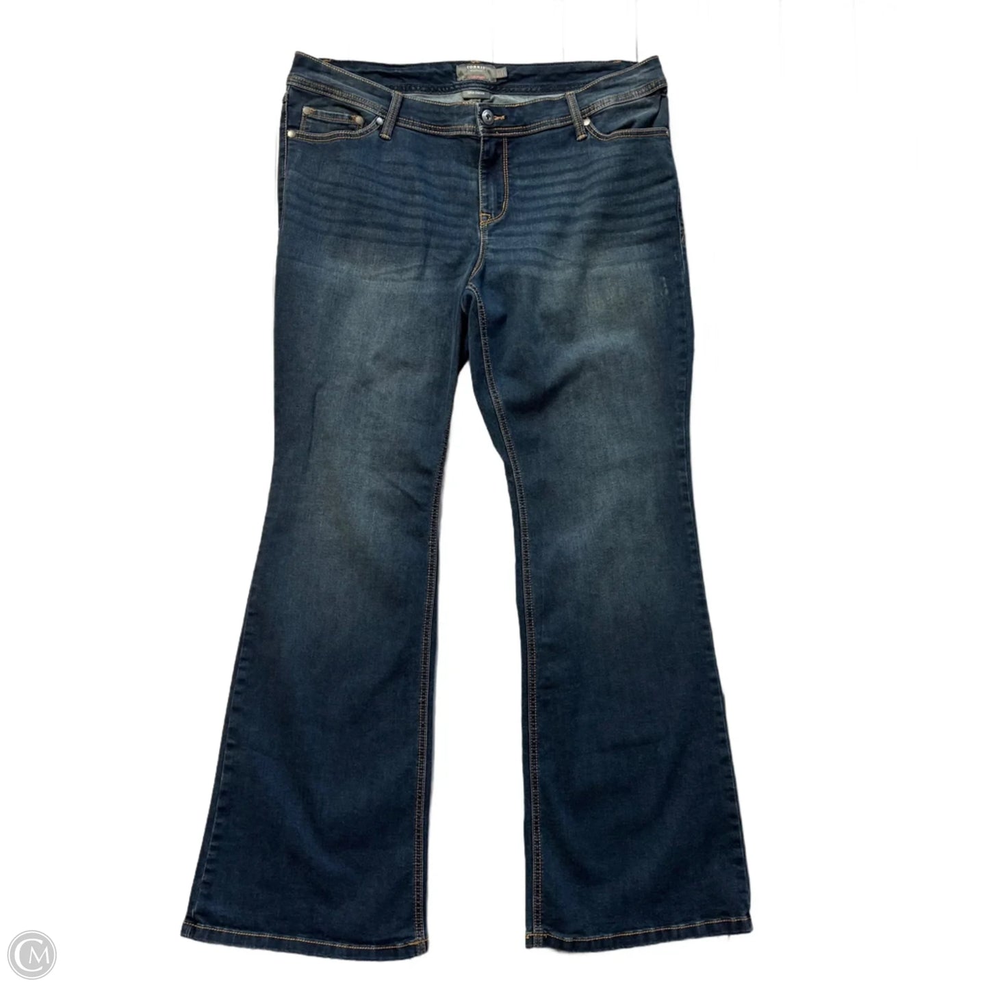 Jeans Boot Cut By Torrid In Blue Denim, Size: 18