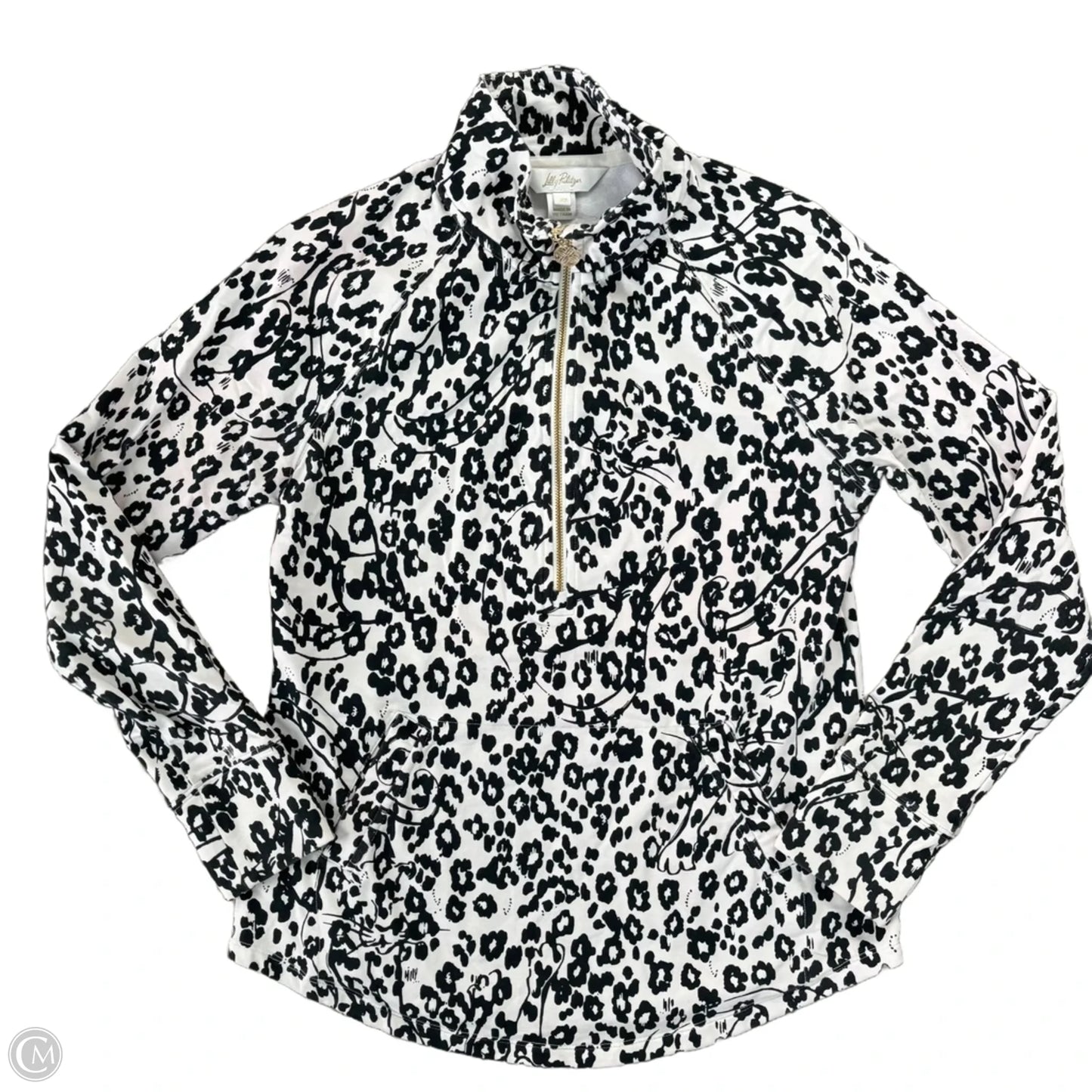Sweatshirt Designer By Lilly Pulitzer In Black & White, Size: Xs