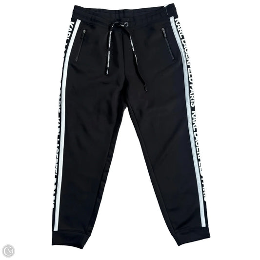 Pants Designer By Karl Lagerfeld In Black & White, Size: L