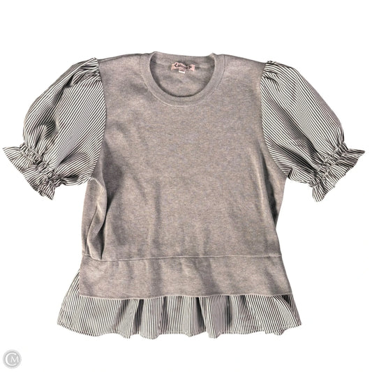 Top Short Sleeve By Nanette By Nanette Lepore In Grey, Size: L