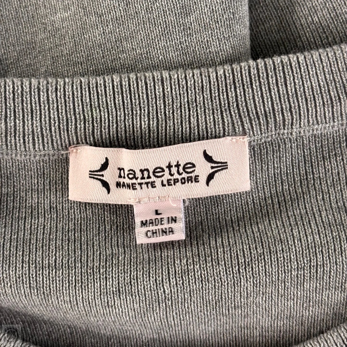 Top Short Sleeve By Nanette By Nanette Lepore In Grey, Size: L