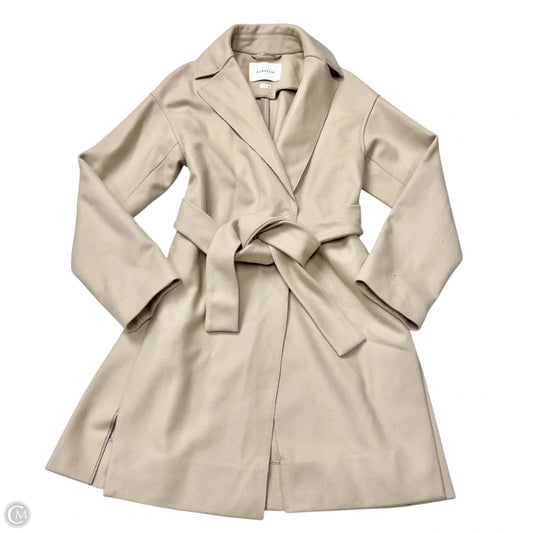 Coat Trench Coat By Babaton In Tan, Size: S