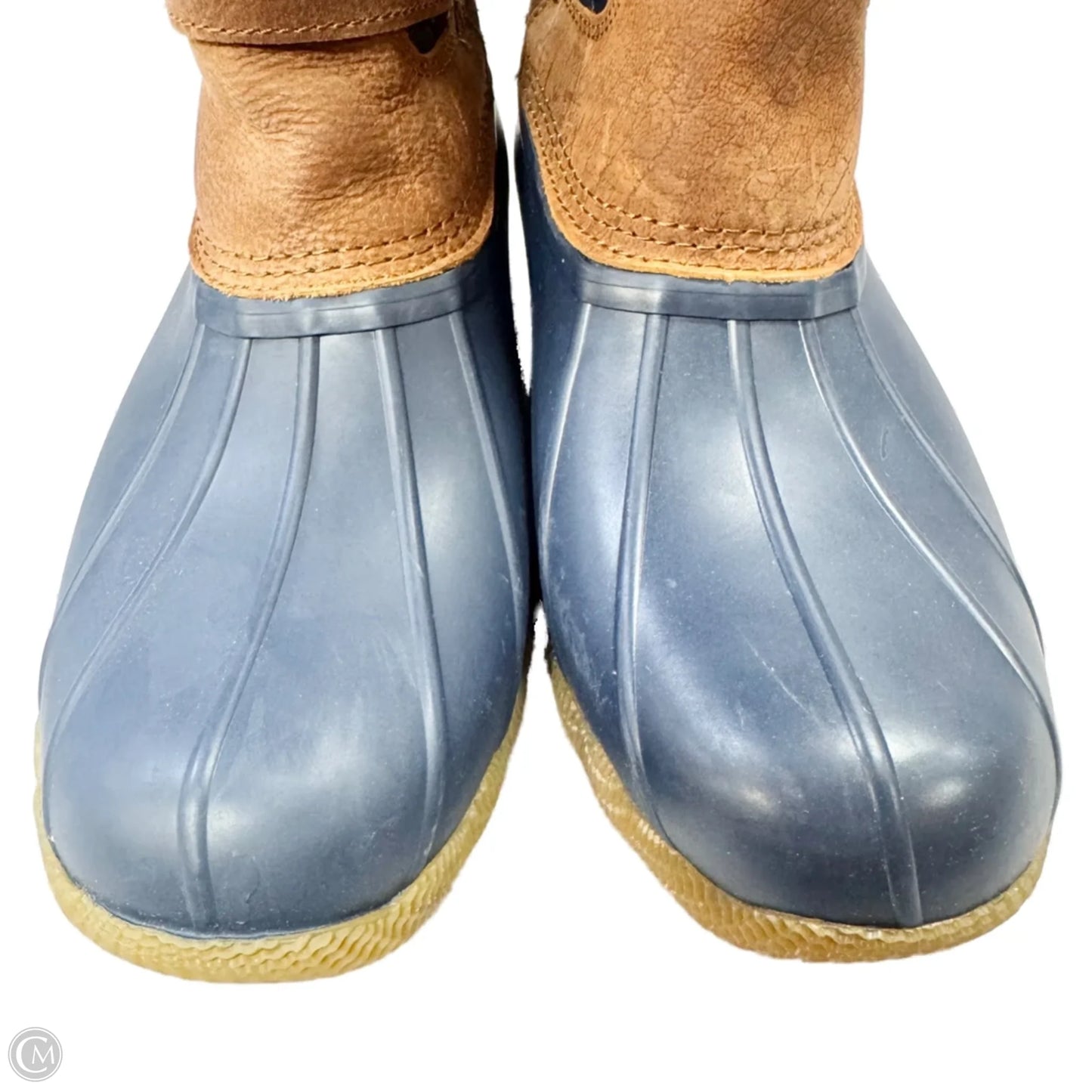 Boots Mid-calf Flats By Sperry In Blue & Brown, Size: 8.5