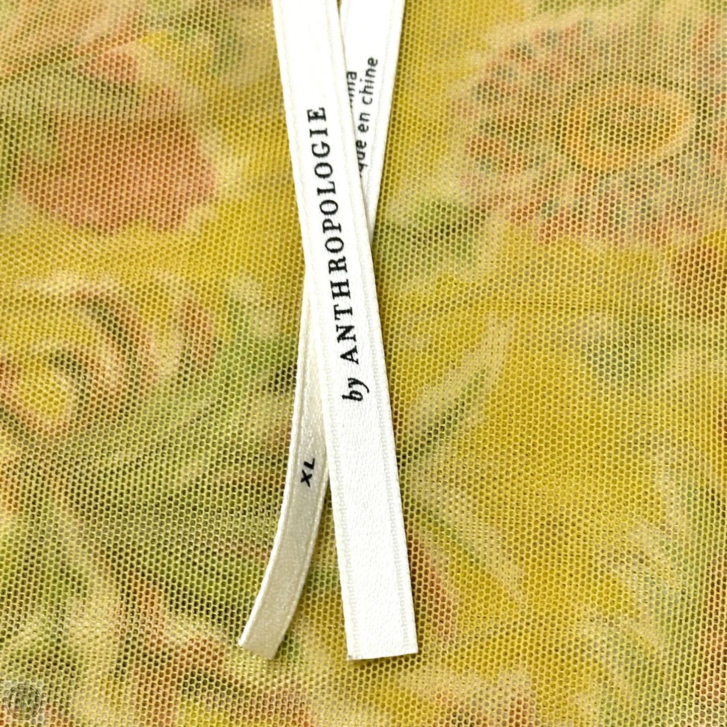 Top 3/4 Sleeve By Anthropologie In Floral Print, Size: Xl