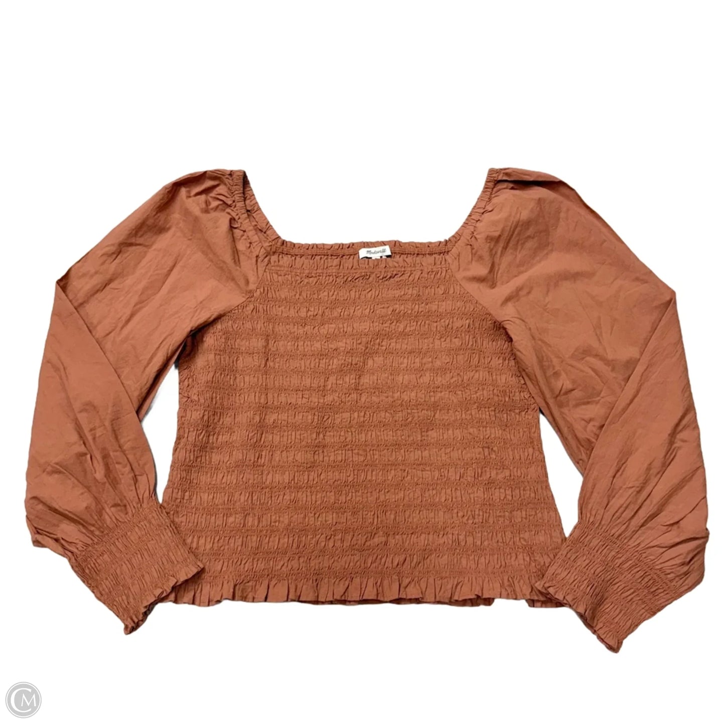 Top Long Sleeve By Madewell In Brown, Size: Xl