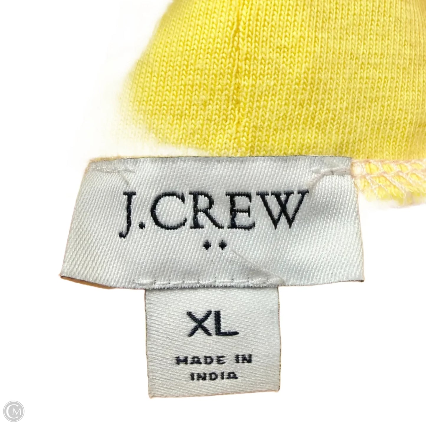 Sweatshirt Collar By J. Crew In Pink & Yellow, Size: Xl