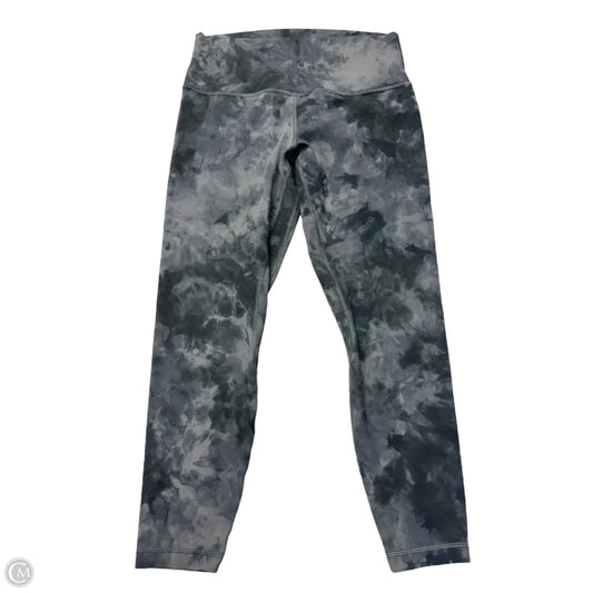 Athletic Leggings By Lululemon In Black & Grey, Size: M