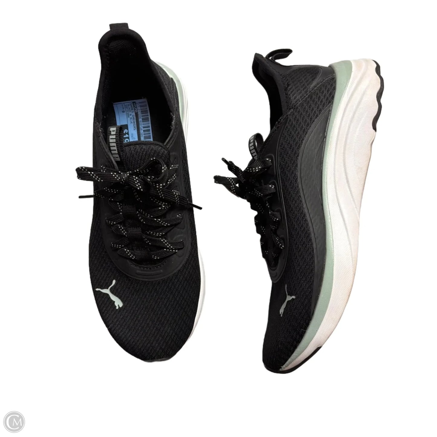 Shoes Sneakers By Puma In Black & Blue, Size: 9